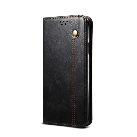 For Xiaomi Mi 11 Ultra Simple Wax Crazy Horse Texture Horizontal Flip Leather Case with Card Slots & Wallet(Black) by bashfashion