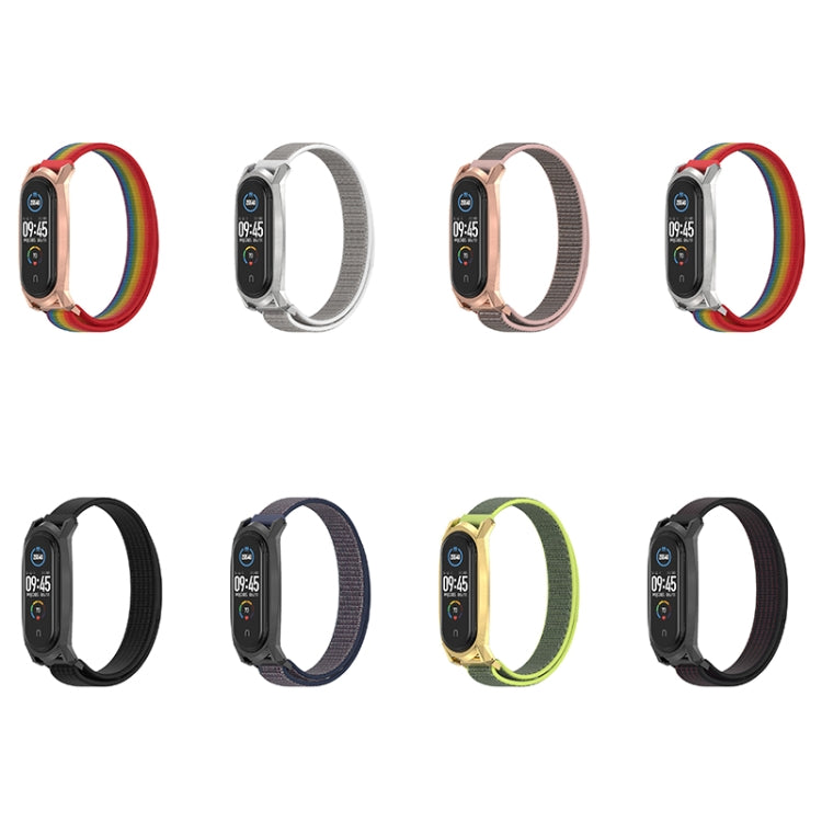 For Xiaomi Mi Band 6 / 5 / 4 / 3 Mijobs GT Nylon Loop Watch Band(Black) by MIJOBS