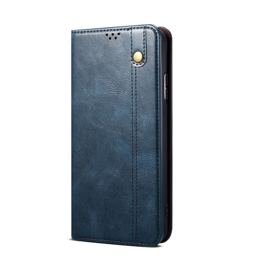 For Xiaomi Redmi Note 11 Pro / 11 Pro+ Oil Wax Texture Flip Leather Phone Case with Card Slots & Wallet(Navy Blue) by bashfashion