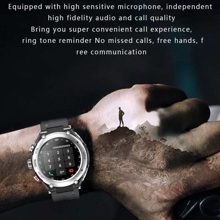 T92 1.28 inch IPS Touch Screen 2 in 1 Bluetooth Headset Smart Watch, Support Heart Rate Monitoring/Bluetooth Music(Silver) by bashfashion