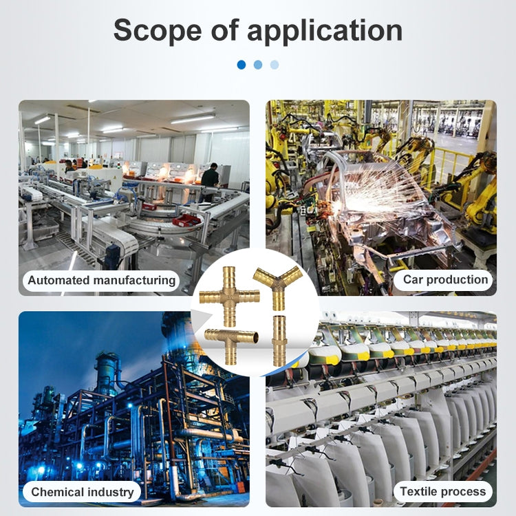 LAIZE Pagoda T-type Three Way Pneumatic Components, Caliber:12mm by LAIZE