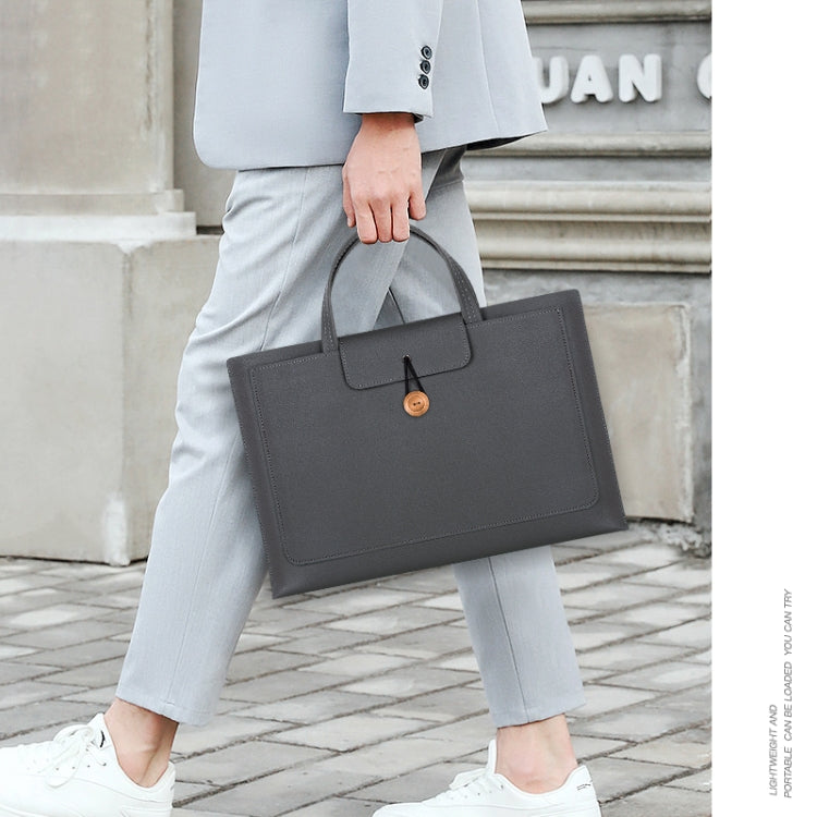 15-16 inch Universal Elastic Thread Button Portable Laptop Inner Bag(Rose Gold) by bashfashion