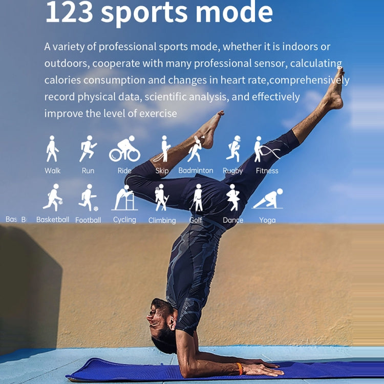 T19 Pro 1.96 inch IP67 Waterproof Silicone Band Smart Watch, Supports Dual-mode Bluetooth Call / Heart Rate Monitoring(Gold) by bashfashion