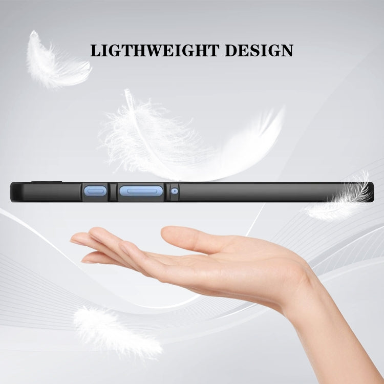 For Samsung Galaxy Tab A11+ / A9+ Color Painting Pattern Smart Tablet TPU Case(Blue Butterfly) by bashfashion