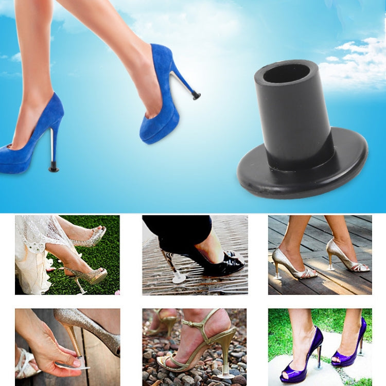 5 Pairs Non-slip Wear-resistant Increase Shoes High Stiletto Heel Protector Caps, Random Color Delivery by bashfashion