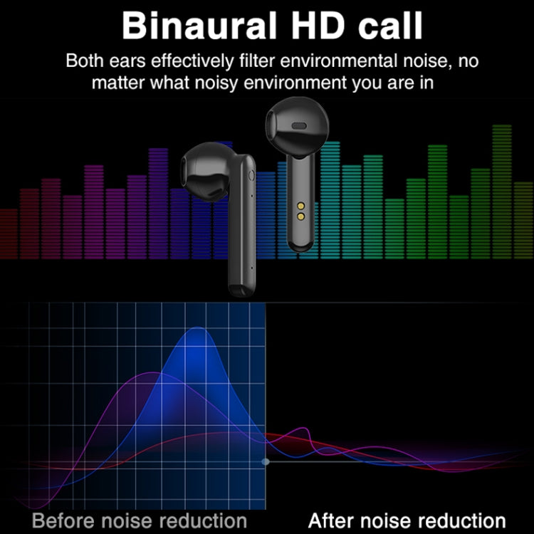 P100pro TWS Bluetooth 5.0 Touch Wireless Bluetooth Earphone with Charging Box & LED Smart Digital Display, Support Siri & Call(White) by bashfashion