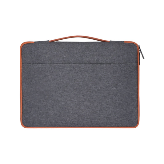 15.4 inch Fashion Casual Polyester + Nylon Laptop Handbag Briefcase Notebook Cover Case, For Macbook, Samsung, Lenovo, Xiaomi, Sony, DELL, CHUWI, ASUS, HP (Grey) by bashfashion