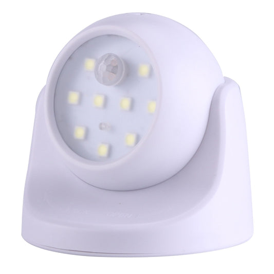 MM3W1 3W White Light PIR Motion Sensor Detector Security Lamp , 9 LEDs 240 LM 6000K 360 Degrees Rotation Wireless Motion Sensor Wardrobe Light / Night Light / Wall Lamp for bedroom, living room, bathroom, aisle by bashfashion