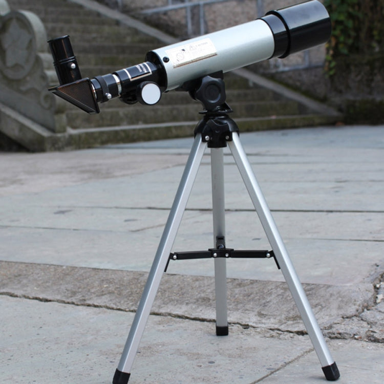 F36050 Portable Professional High Definition High Times Espace Astronomical Telescope Spotting Scope with Aluminum Alloy Tripod(Silver) by bashfashion
