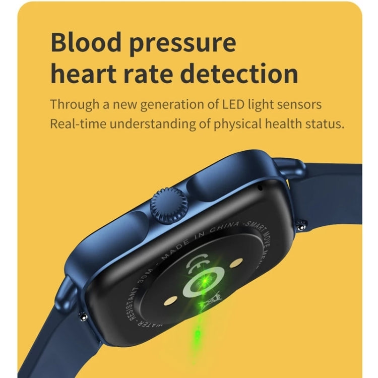 AW18 1.69inch Color Screen Smart Watch, Support Bluetooth Call / Heart Rate Monitoring(Black) by bashfashion