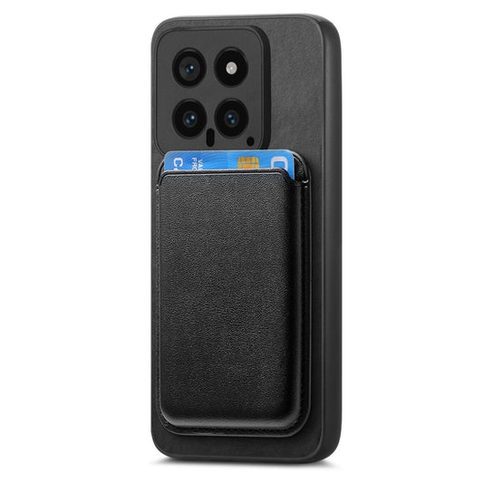 For Xiaomi Civi 3 5G Retro Magsafe Card Bag PU Back Cover Phone Case(Black) by bashfashion