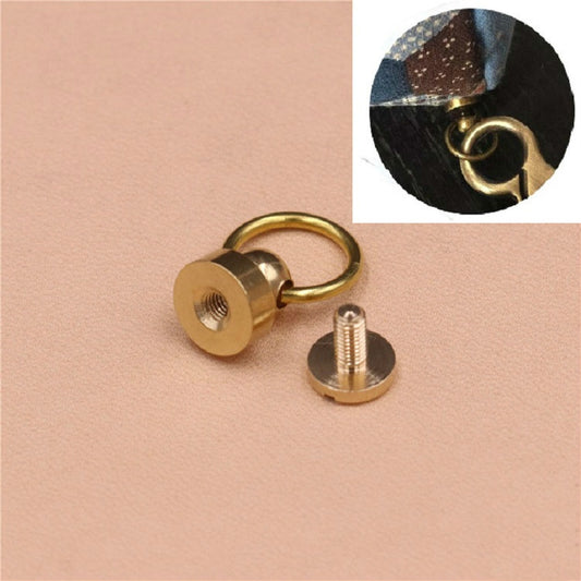 10 PCS Pure Copper Belt Ring Handle Luggage Accessories(Copper) by bashfashion