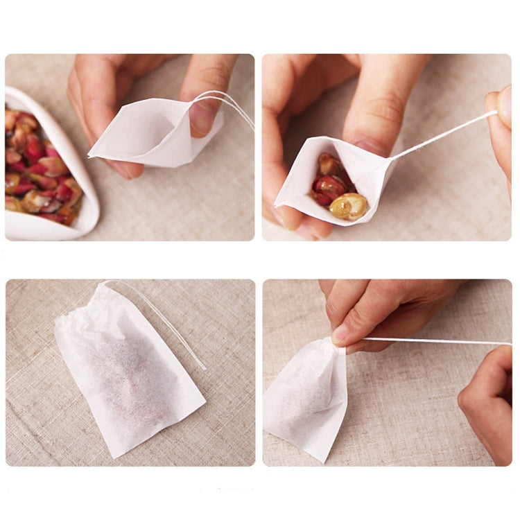 100 PCS Teabags Scented Tea Bags with Seal Filter Paper, Size: 5.5 x 7cm by bashfashion