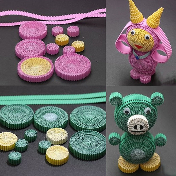 10 Sheets Corrugated Paper Thickened Wrapping Paper Handmade DIY Wrapping Paper Material, Specification: 50x70cm(Black) by bashfashion