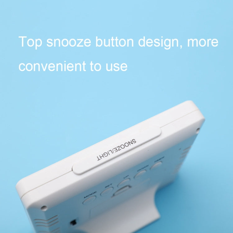 G2000 Color Screen Date Temperature Display Alarm Clock Desk Clock(White) by bashfashion