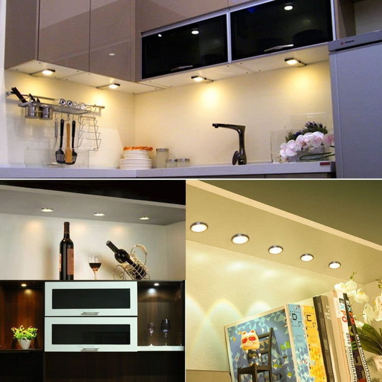 2 PCS 2W DC12V 18LED Cabinet Lights Showcase Lights,Spec: DuPont Terminal- Bottom Outlet(Warm Light 3000K) by bashfashion