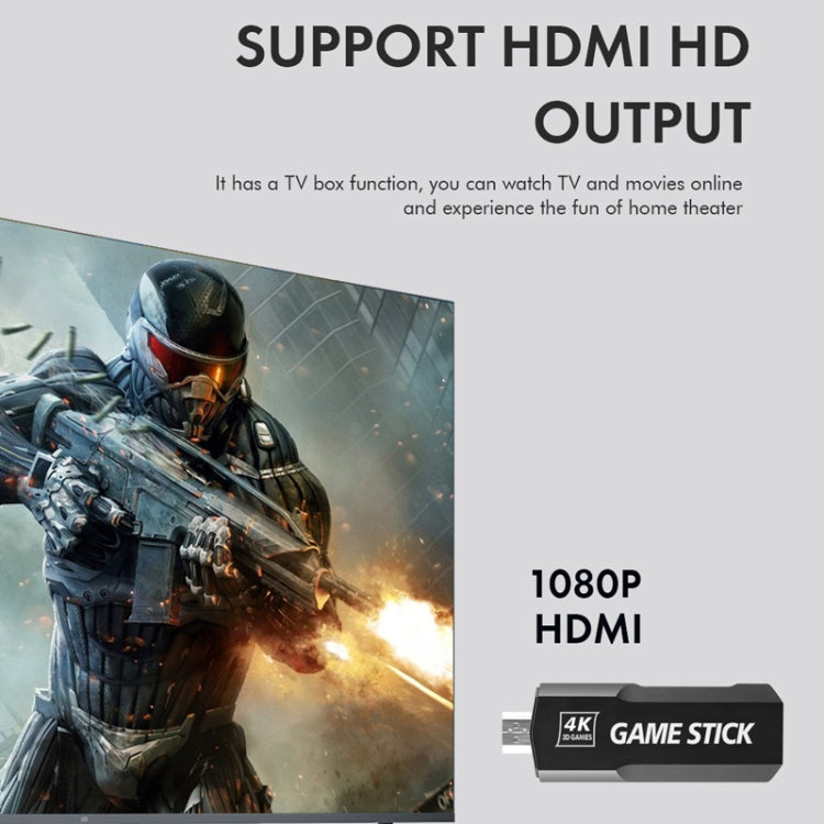 GD10 2.4G Wireless 4K HD TV Game Console PSP Game Box 32G Built-in 15,000 Games by bashfashion