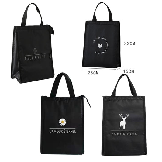 Vertical Version Thick Waterproof Insulation Bag Oxford Cloth Lunch Bag Tote Bag(Cactus) by bashfashion