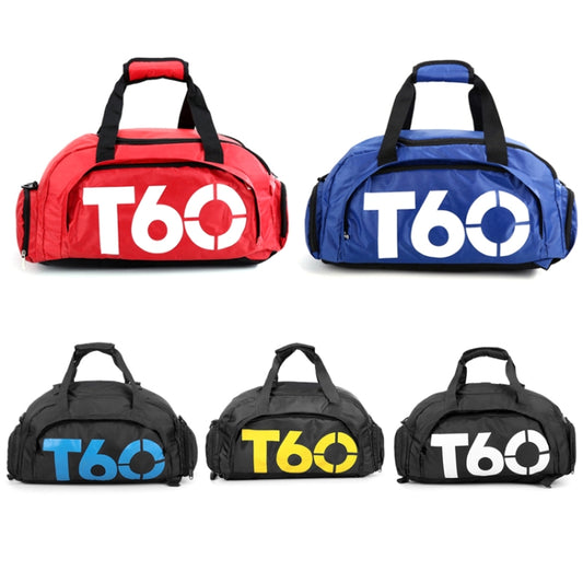 Wet and Dry Separation Fitness Backpack Swimming Taekwondo Waterproof Travel Bag(Black Bottom Yellow Word) by bashfashion