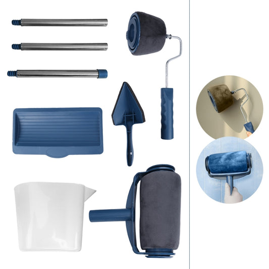 6pcs /Set Sewn Wall Decorative Paint Roller Brush Multifunctional Sponge Paint Painting Tools by bashfashion