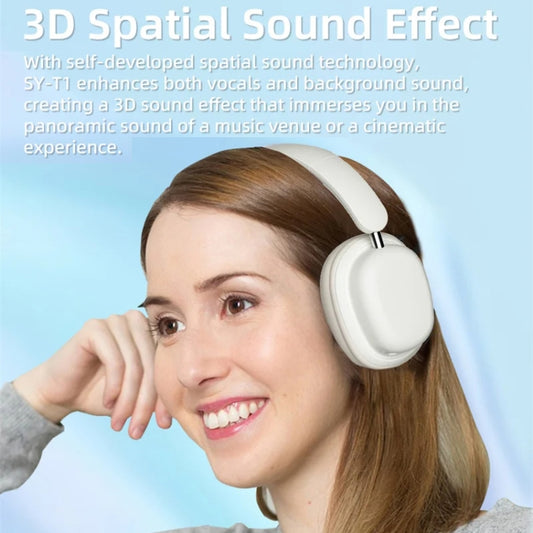 SOYTO SY-T1 Wireless Headset Bluetooth Gaming Headset With Plug Play Microphone(Black) by SOYTO