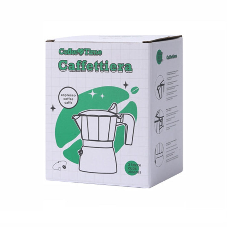 100ml Dual Valve Mocha Pot Espresso Machine Outdoor Coffee Brewing Pot Extraction Tool(Black) by bashfashion