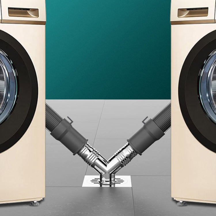 Y-shape Washing Machine Floor Drain Joint Pipe Connector, Spec: C1 by bashfashion