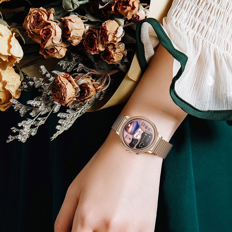 V60 1.39 Inch Health Monitoring Multifunctional Waterproof Bluetooth Call Smart Watch, Color: Gold by bashfashion