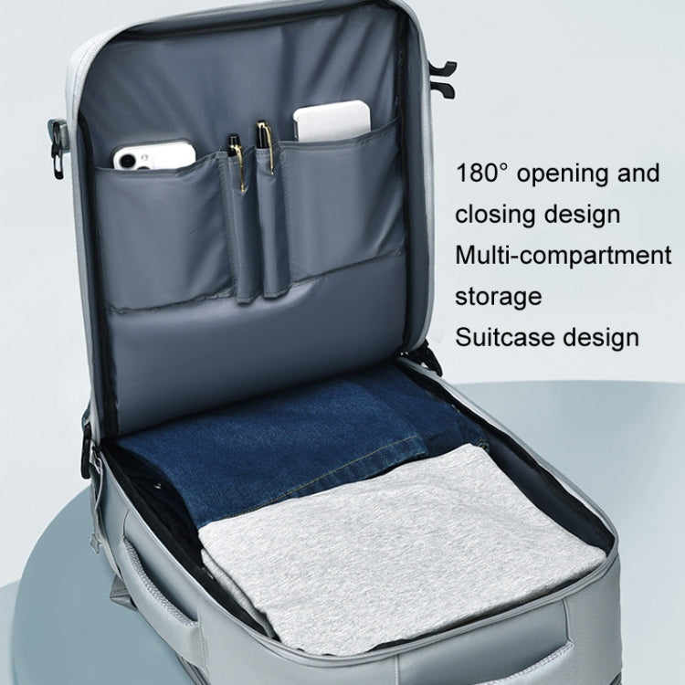 WEIXIER B722 Simple Style Large Capacity Travel Multifunctional Backpack(Light Blue) by WEIXIER