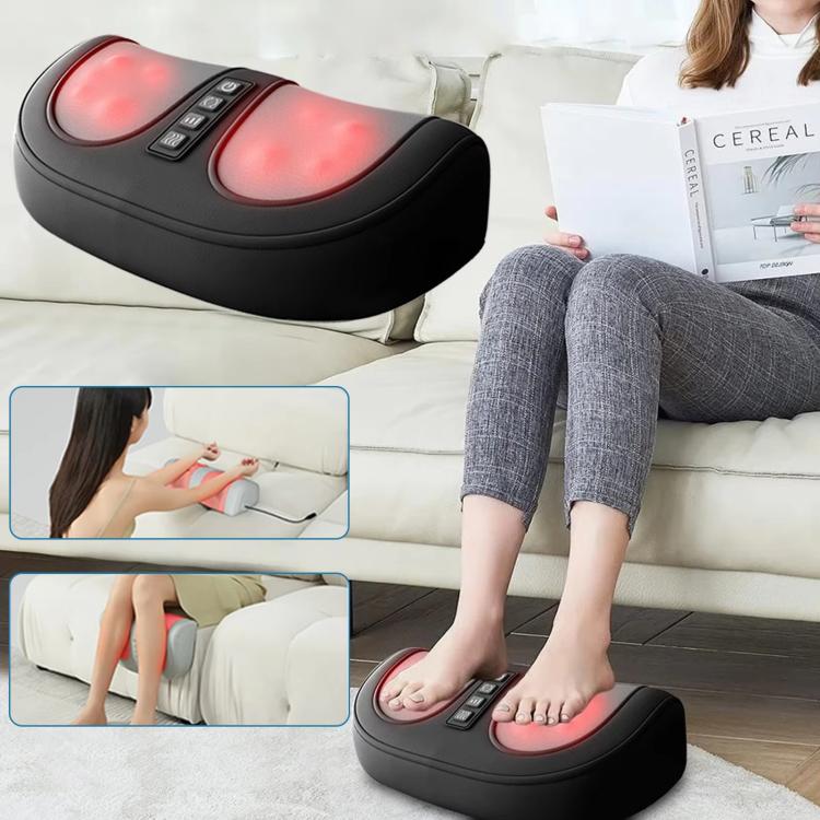 Z5 Dual-frequency Red Light Constant Temperature Hot Compress Foot Massager, Spec: EU Plug(Light Green) by bashfashion