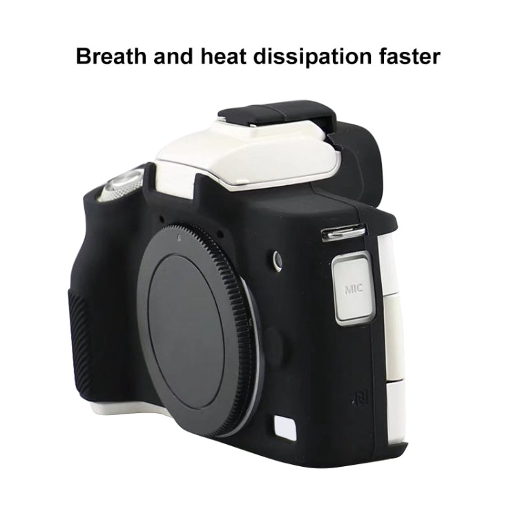 For Canon EOS M50 Mark II / M50 II Soft Silicone Protective Case(Black) by bashfashion