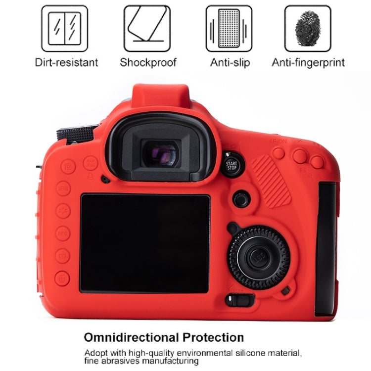 Soft Silicone Protective Case for Canon EOS 7D (Red) by bashfashion