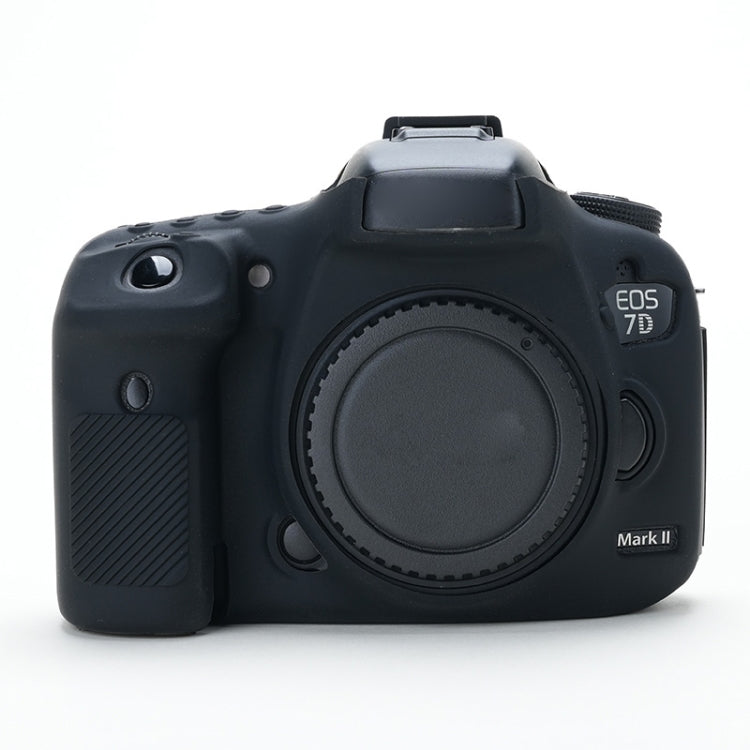 For Canon EOS 7D Mark II Soft Silicone Protective Case (Black) by bashfashion