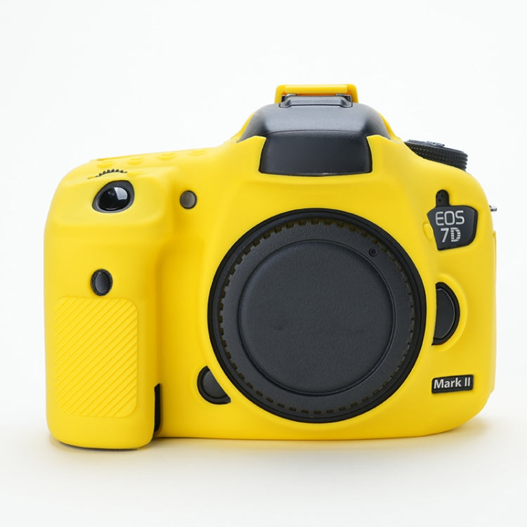 For Canon EOS 7D Mark II Soft Silicone Protective Case (Yellow) by bashfashion