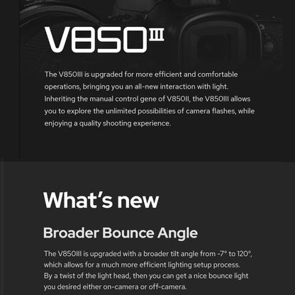 Godox V850III 2.4GHz Wireless Flash Speedlite Camera Light(AU Plug) by Godox