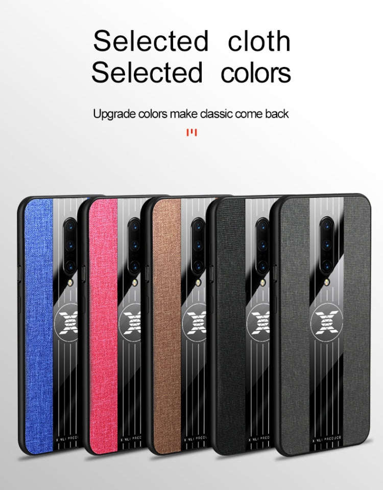 For OnePlus 7 Pro XINLI Stitching Cloth Texture Shockproof TPU Protective Case(Red) by XINLI