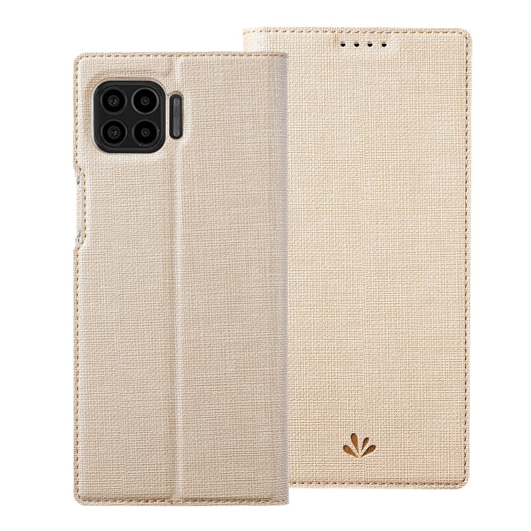 For Motorola Moto G 5G Plus ViLi DMX Series Shockproof TPU + PU Leather Magnetic Attraction Horizontal Flip Case with Card Slot & Holder(Gold) by ViLi