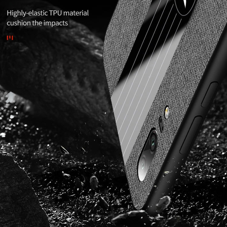 For Huawei P20 XINLI Stitching Cloth Textue Shockproof TPU Protective Case(Brown) by XINLI