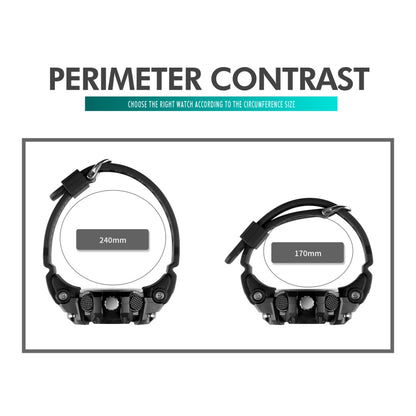 SKMEI 1725 Three Time LED Digital Display Timing Luminous Electronic Watch(Gold) by SKMEI