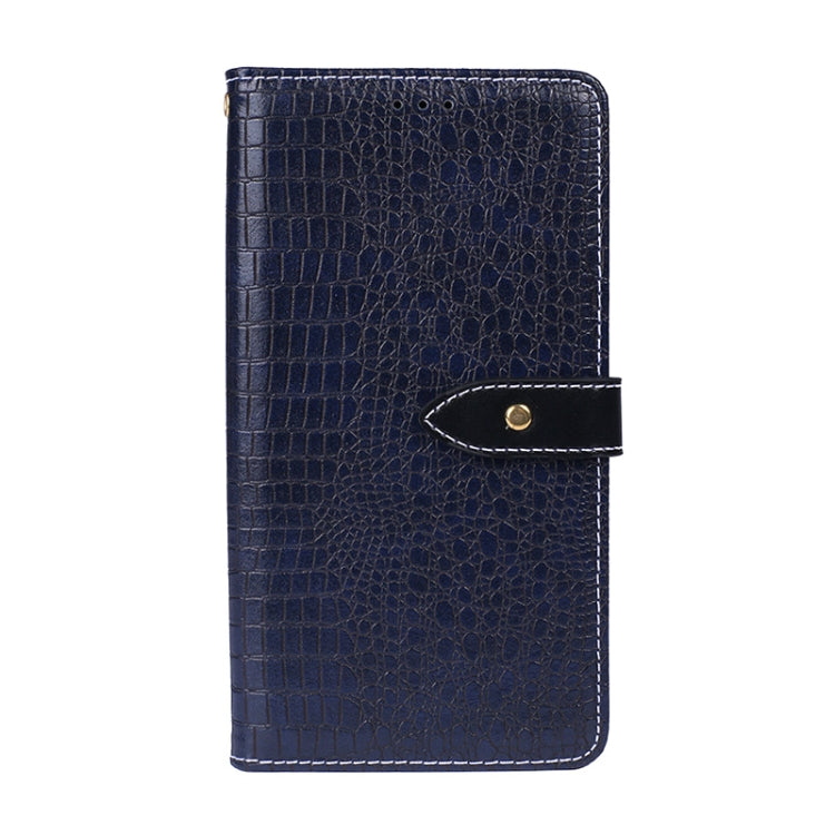 For Cubot Note 9 idewei Crocodile Texture Leather Phone Case(Dark Blue) by idewei