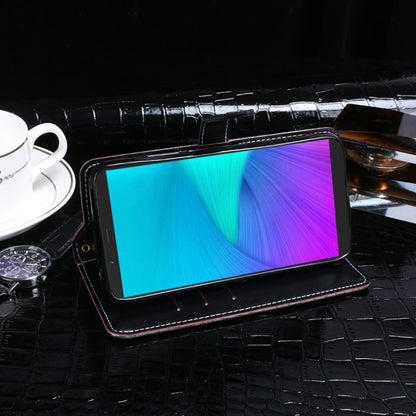 For Cubot Note 9 idewei Crocodile Texture Leather Phone Case(Dark Blue) by idewei