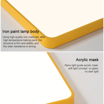 Macaron LED Round Ceiling Lamp, White Light, Size:23cm(Pink) by bashfashion