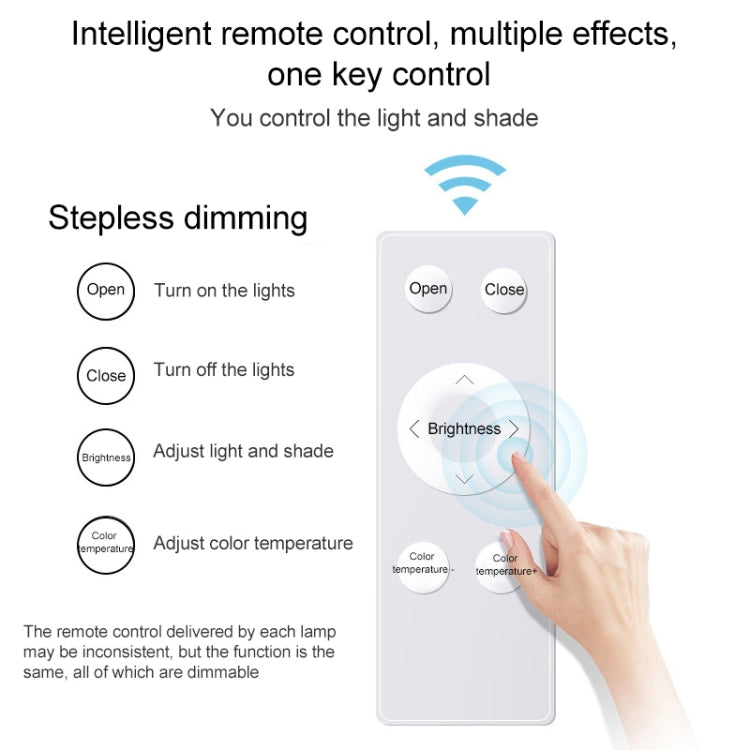 Macaron LED Square Ceiling Lamp, Stepless Dimming, Size:40cm(Pink) by bashfashion