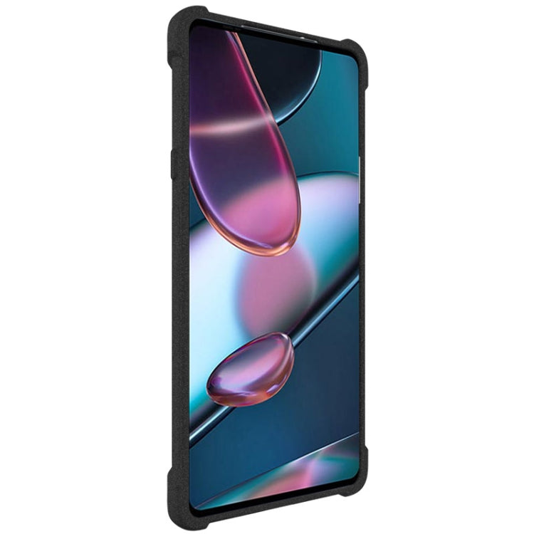 For Motorola Moto Edge X30 5G imak All-inclusive Shockproof Airbag TPU Case with Screen Protector(Matte Black) by imak