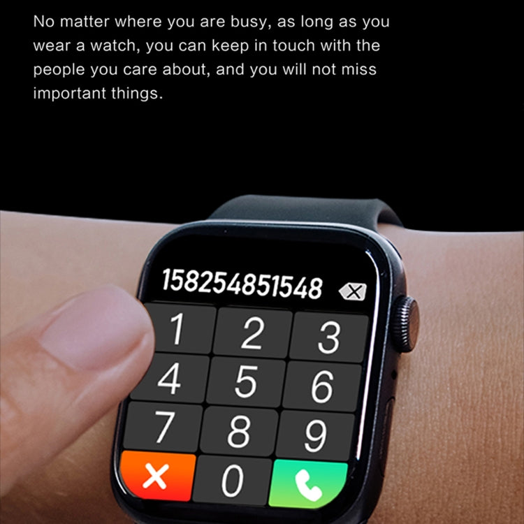 i7 pro+ VIP 1.75 inch TFT Screen Smart Watch, Support Bluetooth Dial/Sleep Monitoring(Black) by bashfashion