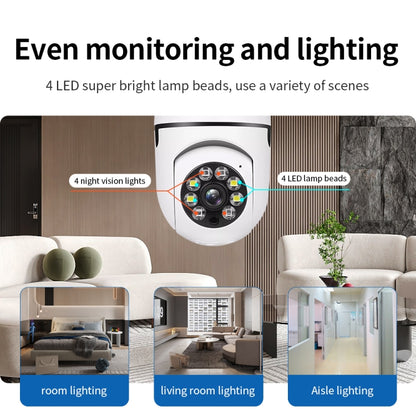 A6 2MP HD Light Bulb WiFi Camera Support Motion Detection/Two-way Audio/Night Vision/TF Card With 16G Memory Card by bashfashion