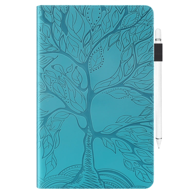 For 8 inch Life Tree Pattern Flip Universal Leather Tablet Case(Blue) by bashfashion