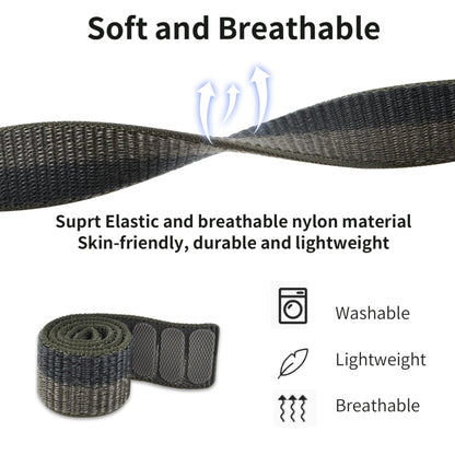 For Garmin Fenix 7 Hook And Loop Fastener Nylon Watch Band(Yellow Green) by bashfashion