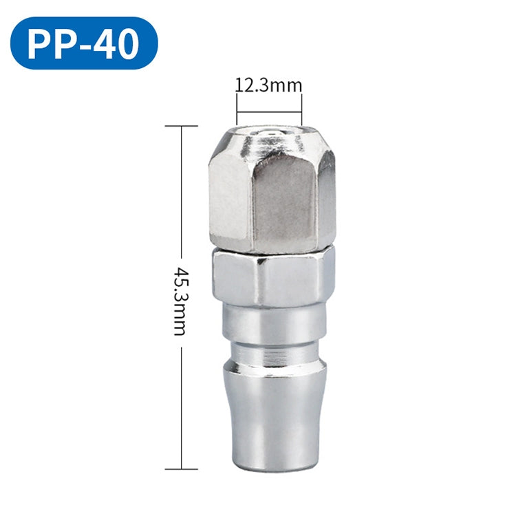LAIZE PP-40 10pcs C-type Self-lock Air Tube Pneumatic Quick Fitting Connector by LAIZE