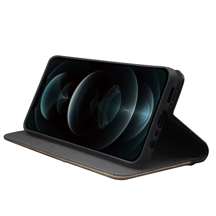 For Infinix Zero Ultra 5G idewei Two-color Splicing Leather Phone Case(Black) by idewei